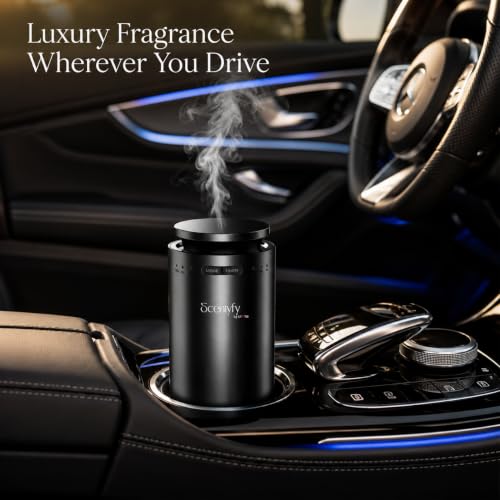 Image of SCENTYFY by STARQ Pulse Smart Air Scent Diffuser, Waterless Aroma Machine with Cold Atomization, Ultra Quiet No-Heat Technology for Home, Office, Gym & Hotel with 15ml Starter Perfume