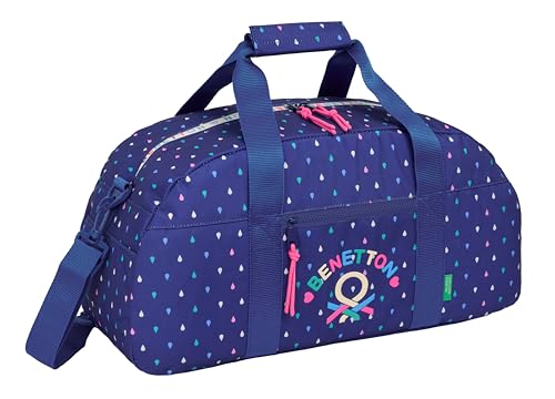 Safta BENETTON DROP - Bolsa de Deporte, Mochila, Ideal para Niños de Diferentes Edades, Cómoda y Versátil, Calidad y Resistencia, 50x26x20 cm