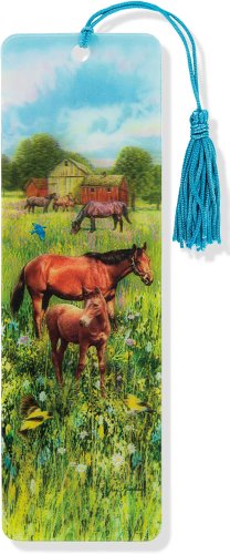 Horses 3-D Bookmark (Lenticular Bookmark)
