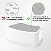 Step Stool for Kids (2 Pack) Toddler Potty Training Stool with Non-Slip Grip, Lightweight Step Up Stool for Bathroom, Kitchen, Bedroom, Toy Room & Living Room (Gray White)