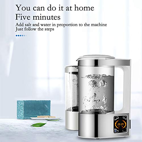 Yeefant 2000ML Portable Disinfection Liquid Making Machine Self-Made Disinfection Physiological Saline Self-Made Machine Cleaning Spray Water Sanitizer for Home Environmental Disinfection