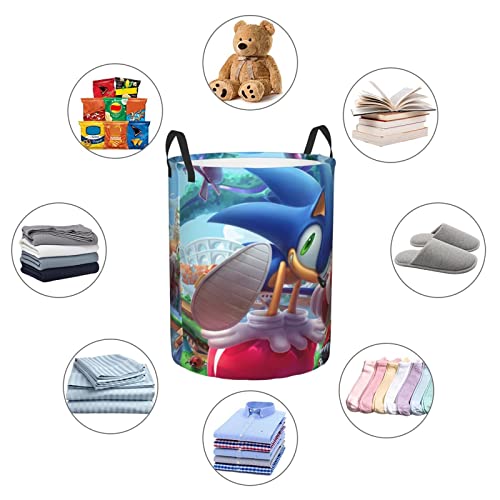 Soni_C Hedg-Ehog Laundry Basket, Large Collapsible Circular Laundry Hamper With Handles, Clothes Hamper For Bedroom Bathroom Family Kids & Adults M-62L #TOP4