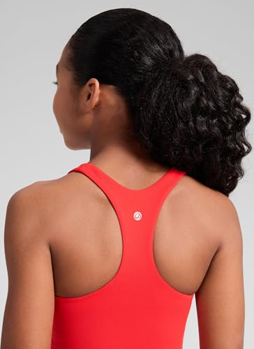 Image of CRZ YOGA Girls Butterluxe Double Lined Crop Tank | Dance, Extremely Soft, Tight Fit, High Neck, Athletic, Sleeveless Tops for Teen
