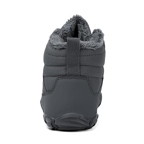 Winter Hike Barefoot Boots Womens,Minimalist Warm Zero Drop Snow Boot Slip On Barefoot Footwear Men Wide Waterproof hike barefoot shoes women4