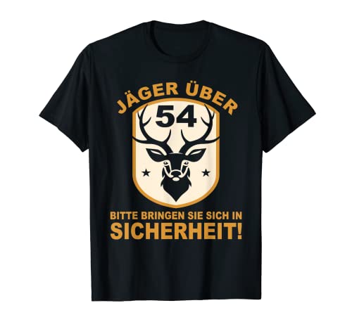 Herren 54 Jahre Wilderer Jagen Birthday Jäger Geburtstag T-Shirt Herren 54 Jahre Wilderer Jagen Birthday Jäger Geburtstag T-Shirt