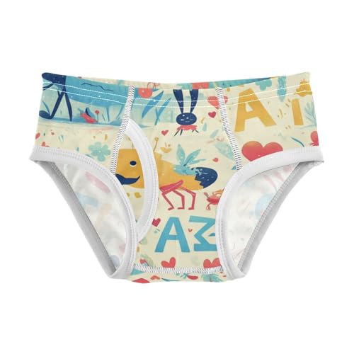 KLL Funny Ant Painted Toddler Boys' Cotton Briefs Underwear Cute Undies