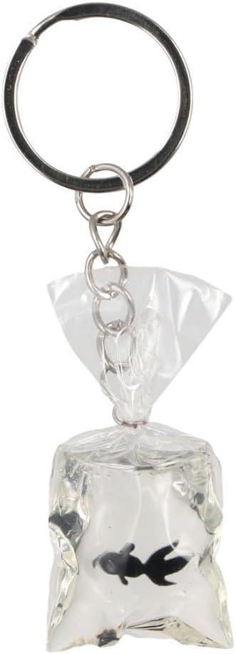 4Pcs Resin Goldfish Charms Keychain, Cute Creative Imitation Water Bag Fish Key Ring Transparent Water Bag Fish Pendant Women Car Purse Bag Accessories image 3