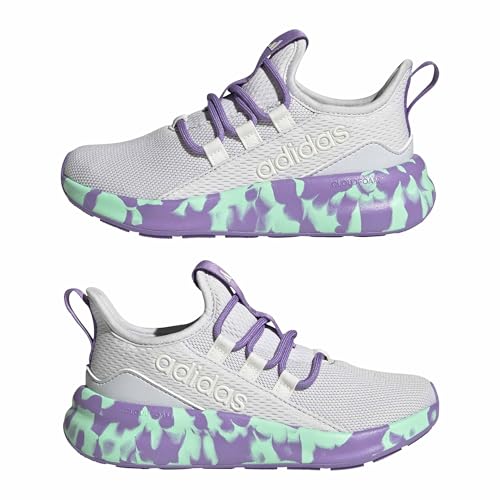 adidas Unisex-Kids Lite Racer Adapt 8.0, Dash Grey/Violet Fusion/Pulse Mint, 5.5 by adidas - Used condition - Image 8