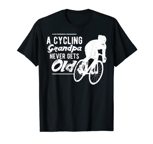 Divertente Nonno Tee | A Cycling Nonno Never Gets Old T-Shirt Maglietta