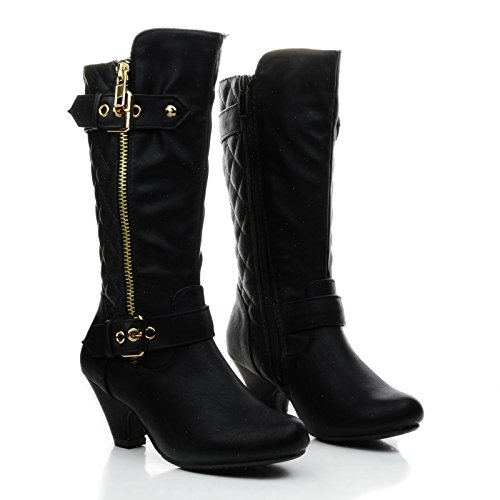 Link Little Girl's Pauline-38 Kitten Heel Boots with Decorative2
