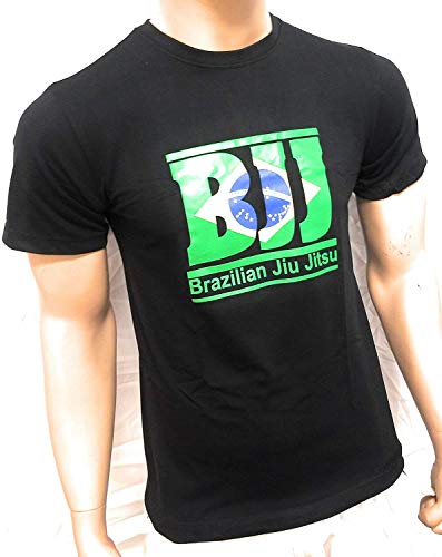 Woldorf Usa Brazilian Flag Jiu Jitsu T-Shirt In Black With Bjj Size L Martial Arts, Fighting Equipment, Kickboxing T-Shirts, Casual Cloths, T - Shirts #TOP3