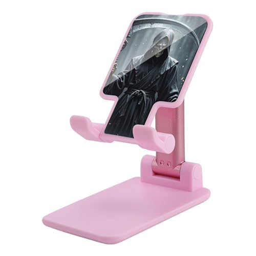 Grim Reaper Support de téléphone portable rose pliable et réglable pour smartphone