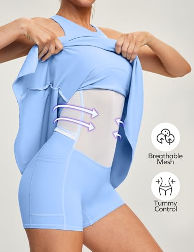 Ewedoos Tennis Dress with Shorts Underneath Athletic Dress for Women Active Workout Golf Dresses Easy Peasy3