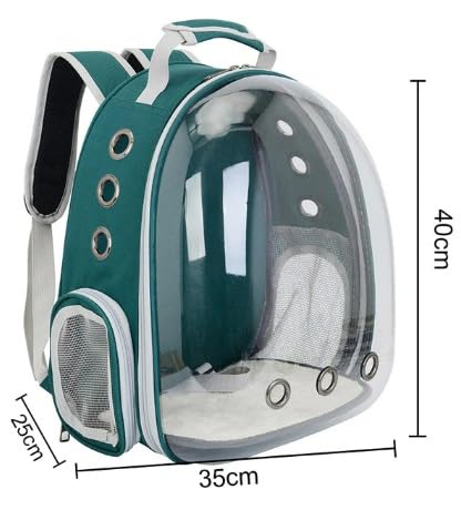 Bolsa Mochila Pet Visão Panorâmica Astronauta Cachorro Gato (Vermelho)
