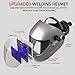 VORITO Welding Helmet Auto Darkening True Color Large Viewing, Welding Hood Solar/Battery Powered, Wide Shade 4/5-13 with 4 Arc Sensor, 1/1/1/1 Optical Clarity Welder Mask for TIG MIG Stick Cut Grind