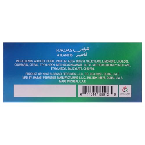 RASASI Hawas Atlantis Eau de Parfum 100ml - Image 8