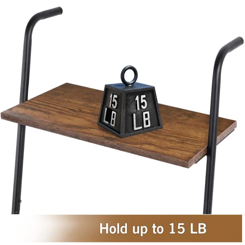 Caduke Blanket Ladder Towel Ladder For Bathroom Blanket Ladder With Shelf Ladder Blanket Holder For Living Room Farmhouse 5-Tier Wall-Leaning Ladder Shelf Metal Quilt Rack, Black And Brown #TOP4