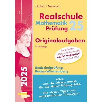 Mathematik-Pr&uuml;fung 2025 Originalaufgaben Realschule Baden-W&uuml;rttemberg