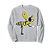 Carácter de dibujos animados de abeja miel Marionet Sudadera