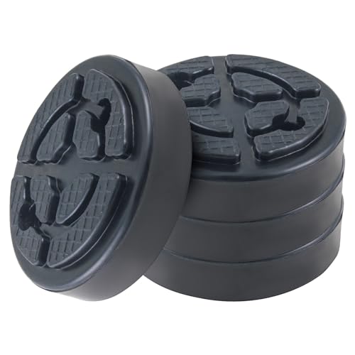 GIVIHGETI 4 Stück 120 x 30mm Gummiauflage Parkhebebühne Gummiteller Hebebühne Gummiaufnahme, Gummiauflage, Aufnahmegummi, Wagenheberauflage für Wagenheber und Hebebühnen