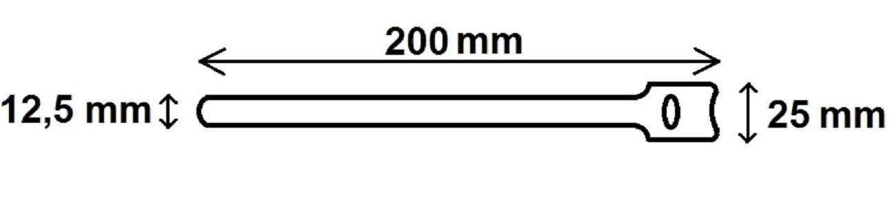 300 x Klettkabelbinder Schwarz 150 mm, 200 mm & 300 mm lang - Klett Kabelbinder Kabel-Klettband - Wiederverschliessbar/Wiederverwendbar (300, Länge gemischt Schwarz)