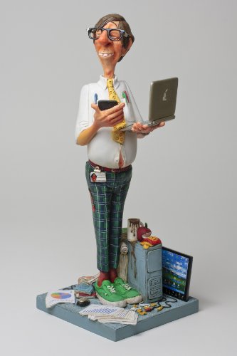 The Computer Expert Figurine 16.53'' The Comic Art Forchino Profession Sculptures Original Licensed and Limted Edition Model FO85530