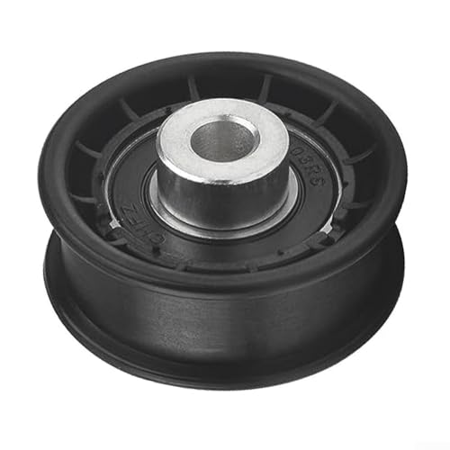 Polea tensora plana de metal de 2.2 pulgadas para Hustler y para modelos de cortacésped Raptor compatibles con Big Dog Alpha604491, pieza de repuesto negra para correa de transmisión de equipos de