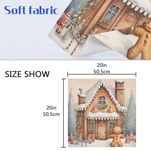 Servilletas de Tela Navideñas Pack x6 Polyester 20x20 in miniatura 6