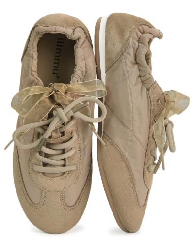 Image of iiimmu Ballet Flats Sneakers for Women Casual Walking Shoes