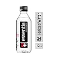 Essentia Water;Ionized Alkaline Bottled Water Clinically Shown to Rehydrate Better*; 99.9% Pure; 9.5 pH or Higher; Consistent Quality in Every BPA and Phthalate-Free Bottle, 12 oz (Pack of 24)