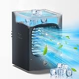 Portable Air Conditioners, 3-IN-1 Rechargeable Small Evaporative Air Cooler, 3 Speeds Cooler Fan, 40