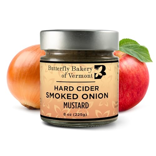 Butterfly Bakery of Vermont Hard Cider Smoked Onion Mustard, 8 oz