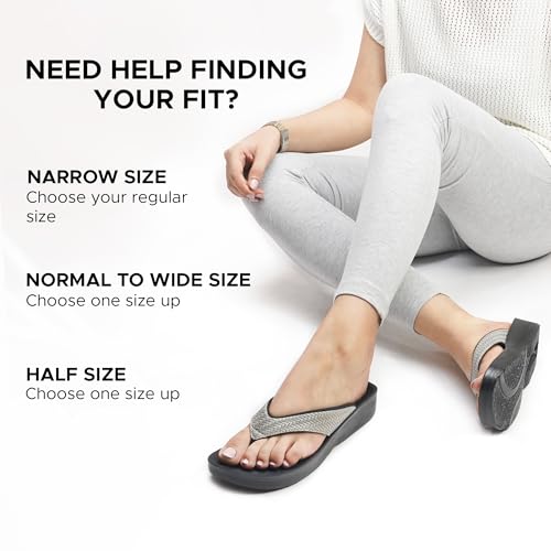 Image of AEROTHOTIC Comfortable Arch Support Flip Flops for Women Orthotic Sandals
