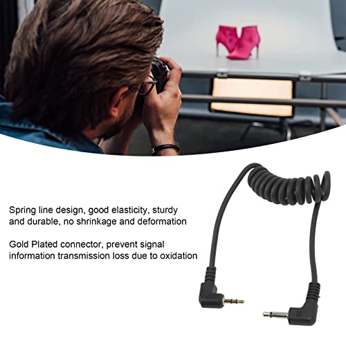 Cable de disparo de cámara con conectores chapados en oro y cable extensible de 60 cm 4