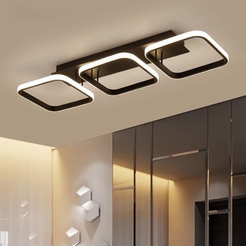 Image of Smartway 40W Rectangular Ryker LED Ceiling Light | Modern Decorative | 3 Light Modes (Warm, Cold & Natural White) | Bedroom, Living Room, Dining, Office | 1 Year Warranty