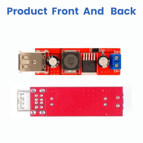 Double USB DC-DC Step Down Converter 6V-40V bis 5V 3A Buck Spannunswandler Charge Power Supply Module (3 Pack)