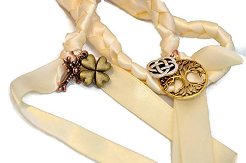 Divinity Braid 4 Charm Ivory Celtic Wedding Handfasting 6Ft Cord V2#Weddingceremony #Celtic #Handfasting #TOP1