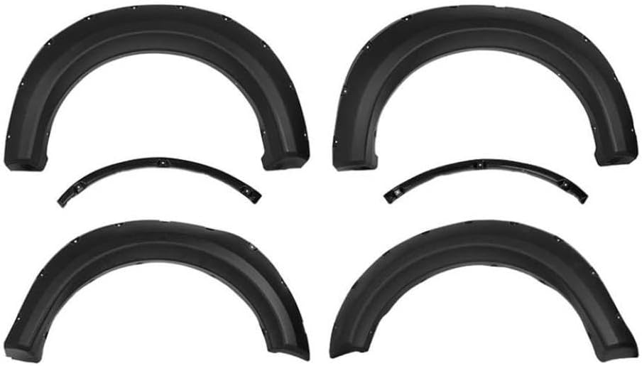 Fender Flares Compatible With 2009-2014 F150 Styleside (67.0/78.8/97.4 Inch Bed, Excludes Platinum/) Pocket Smooth Trim