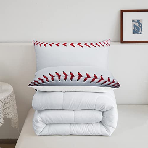 Image of Feelyou Baseball Comforter Set Twin Size Bedding Set for Kids Teens