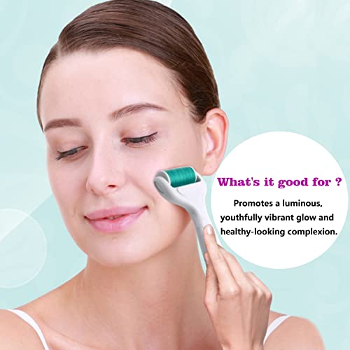 Derma-Roller-for-Face-and-Body-Angel-Kiss-4-in-1-Titanium-Microneedling-Roller-Kit-Micro-Needle-Dermaroller-300720-Needles-025mm1200-Needle-03mm