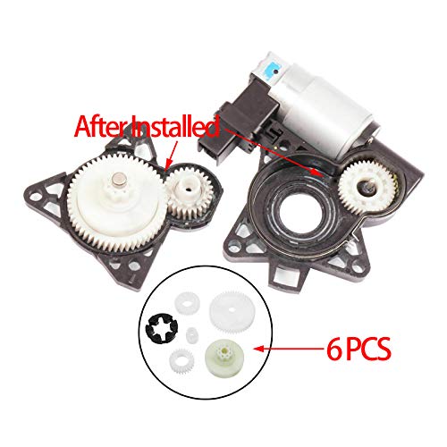 Power Window Lift Regulator Motor Gear Repair Kit Set Replacement Compatible with Mazda 3 Sport 5 6 CX-7 CX-9 RX-8 (1 Set - 6 Pcs) - Thumbnail 4