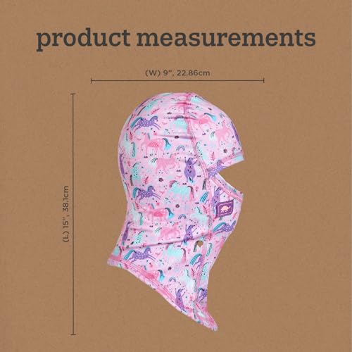 Turtle Fur Kids Comfort Shell UV MaxClava Lightweight Balaclava Ages 3-6, Neigh-Neigh4