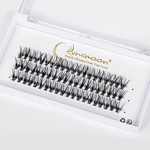 Lunamoon DIY Cluster Eyelashes, Individual Eyelashes for Eyelash Extension DIY Individual Lashes, Clusters