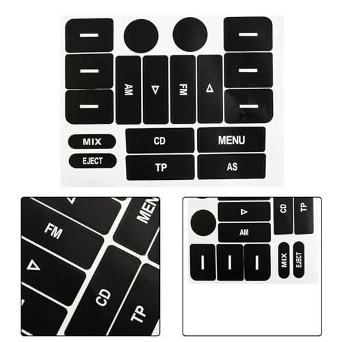 Autocollants de réparation pour boutons de radio de VW Golf MK5 et Passat - 3