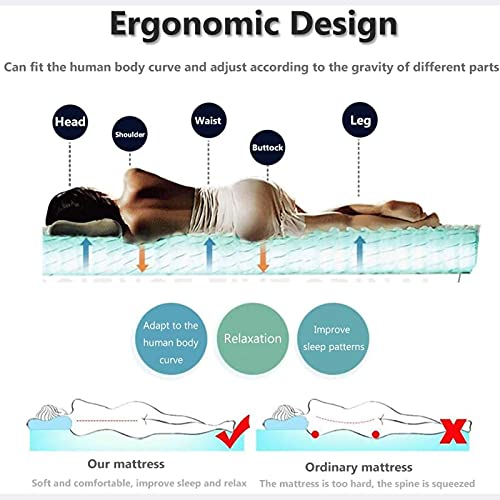 Kiods Padded Mattress Floor Mattress Futon Mattress Tatami Mat Sleeping Pad Single Double Tatami Mattress For Student Dormitory Family Room 90Cm×200Cm,A, Twin #TOP6