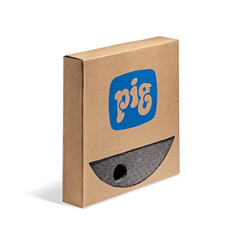 PIG Barrel Top Absorbent Mat - Heavyweight for 55 Gallon Drums with Bungs (.75 Dia and 2 Dia) - 25 Pads - 22 Diameter - MAT208