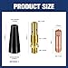 Therwen 24 Pcs Flux Core Gasless Nozzle Tips Kit Kp1939-1 Flux Core Welder Contact Tips Gasless Nozzle Gas Diffusers for Welder Gun (0.030
