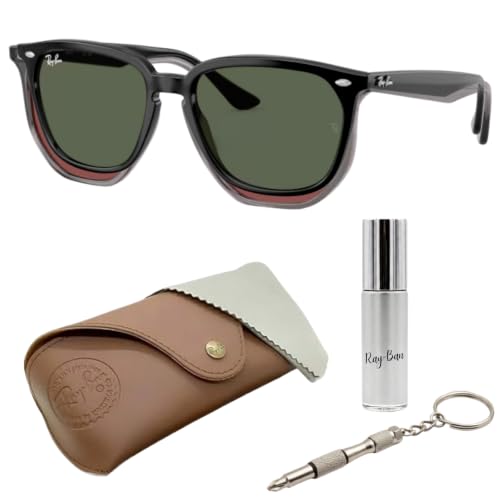 Image of Ray-Ban RB4362 Square Shaped Sunglasses for Men & Women with Official RAYBAN Eyewear Kit
