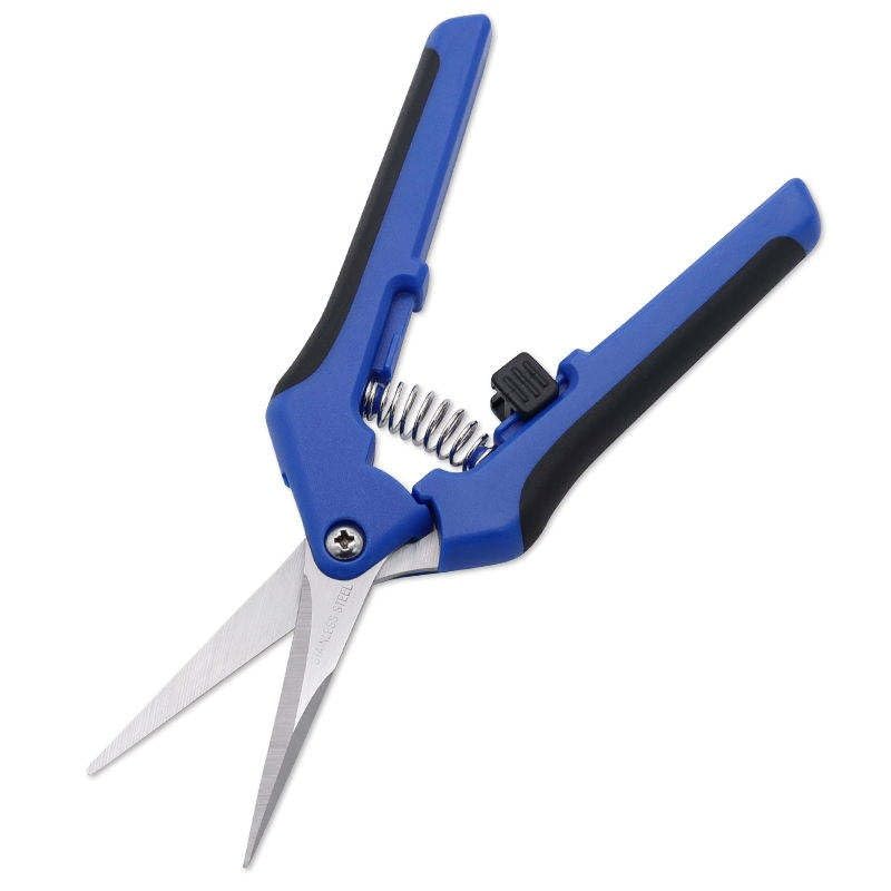 Image of Tree Bonsai Gardening Pruning Shear Garden Scissors Pruner Tool Straight Blade Anti-Slip Grip Gardening Pruning Shear Garden Scissors Pruner Tapener