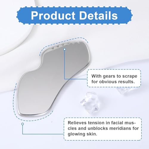 Image of Stainless Steel Gua Sha Scraping Massage Tool for Soft Tissue Mobilization Muscle Scraper 1 Pcs